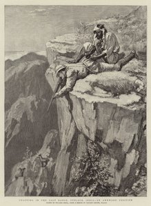 Caza en la Cordillera de la Sal, Punjab, India, una posición incómoda de William Small